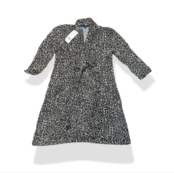 Brand New French Connection UK Sabbia Leopard Print Midi Wrap Dress - Picture 3 of 9
